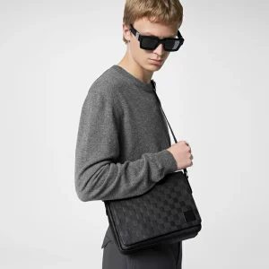 District PM Messenger Bag Damier Infini Leather in Men's Bags All Bags collections