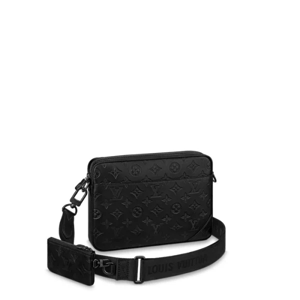 Duo Messenger Bag Monogram Shadow Leather in Men's Bags Cross-Body Bags collections