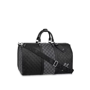 Keepall Bandoulière 50 Bag Damier Infini Leather in Men's Travel Travel Accessories and Organisers collections