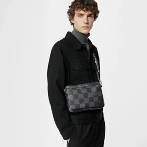 Trio Messenger Bag Damier Graphite Canvas in Men's Bags All Bags collections