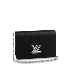 Twist Belt Chain Pouch Epi Leather in Women's Wallets and Small Leather Goods Chain and Strap Wallets collections